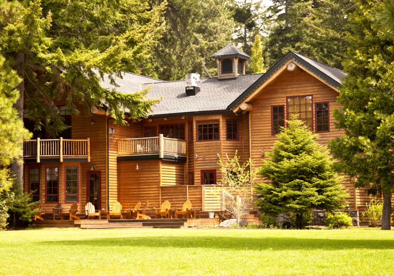 Completed Log Home Exterior